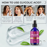 Glycolic Acid Serum for Face 15% Strength - Extra Large Size (2Oz)