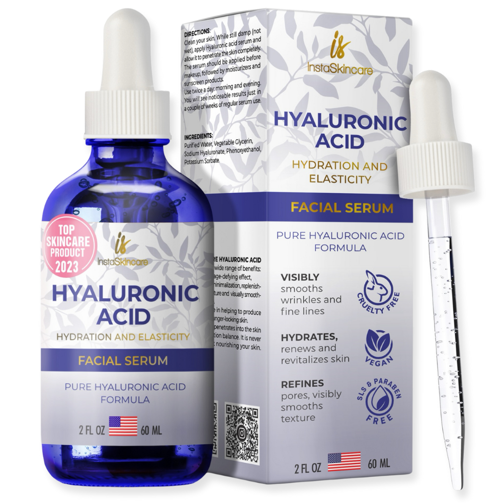 Instaskincare 100% Pure Hyaluronic Acid Serum 2oz