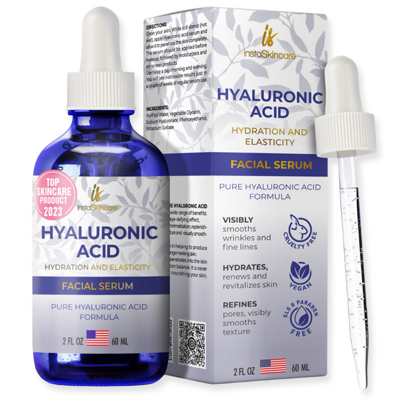 Instaskincare 100% Pure Hyaluronic Acid Serum 2oz