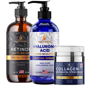 Hyaluronic Acid, Retinol Serum, Stem Cells Cream Velvet Radience