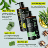 InstaSkincare Tea Tree Shampoo For All Hair Types 16 Oz
